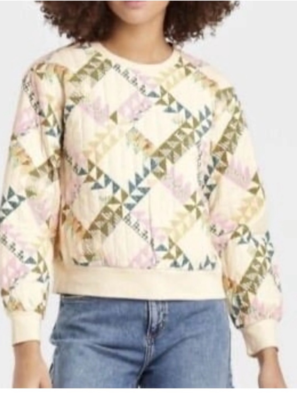 Universal Thread Quilted Look Sweatshirt